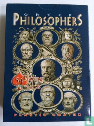 Greek Philosophers 54 Playing Cards plastic coated - Image 1
