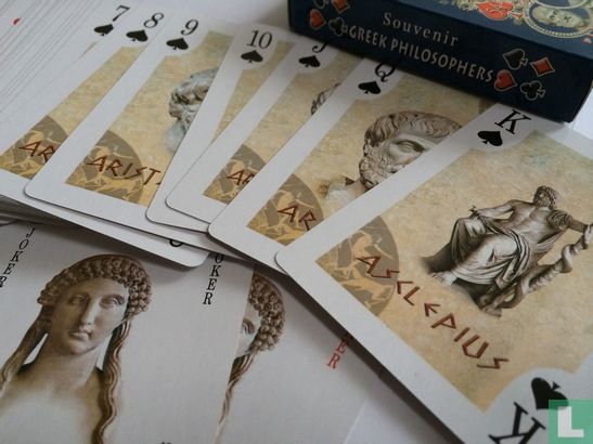 Greek Philosophers 54 Playing Cards plastic coated - Image 2