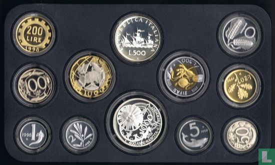Italy mint set 1998 (PROOF) - Image 2