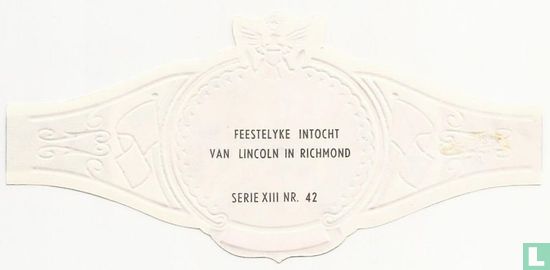 Feestelyke entrée de Lincoln à Richmond - Image 2
