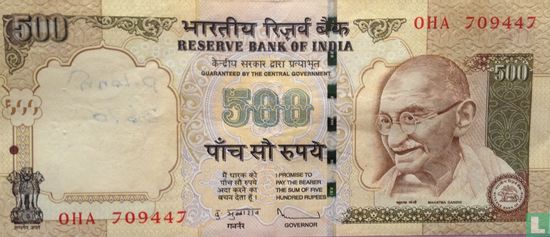 India 500 Rupees 2009 - Afbeelding 1