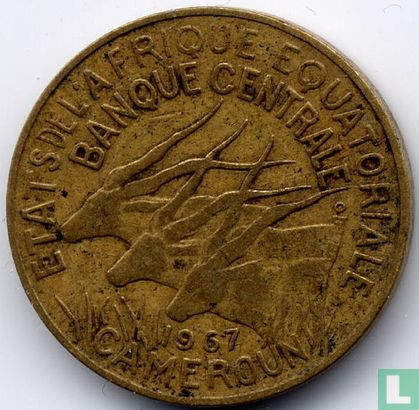 États d'Afrique équatoriale 5 francs 1967 - Image 1