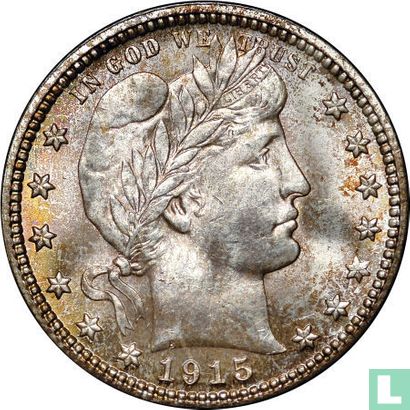 Verenigde Staten ¼ dollar 1915 (D) - Afbeelding 1
