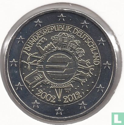 Duitsland 2 euro 2012 (F) "10 years of euro cash" - Afbeelding 1