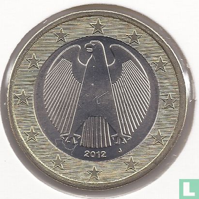 Allemagne 1 euro 2012 (J) - Image 1