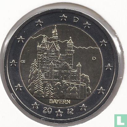 Duitsland 2 euro 2012 (D) "Neuschwanstein Castle - Bavaria" - Afbeelding 1