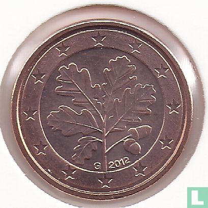 Germany 1 cent 2012 (G) - Image 1