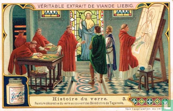 Peinture décorative du verre au couvent des Bénédictins de Tegernsée