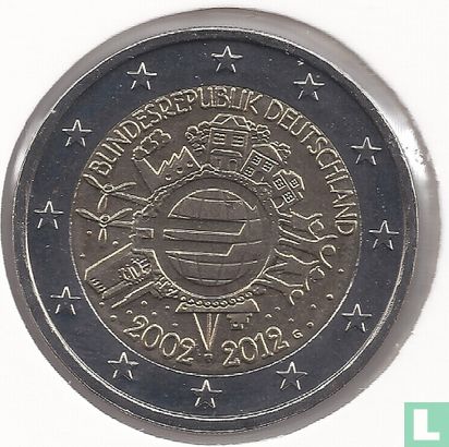Duitsland 2 euro 2012 (G) "10 years of euro cash" - Afbeelding 1