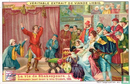 Shakespeare jouant devant la reine Elizabeth, 1595