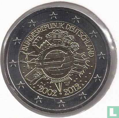 Germany 2 euro 2012 (A) "10 years of euro cash" - Image 1
