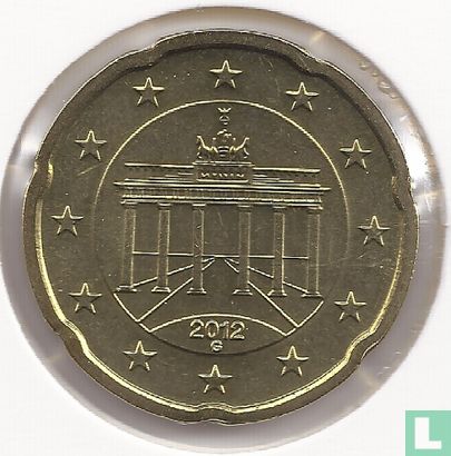 Allemagne 20 cent 2012 (G) - Image 1
