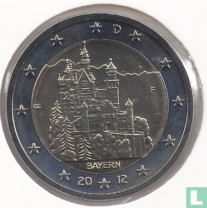 Duitsland 2 euro 2012 (F) "Neuschwanstein Castle - Bavaria" - Afbeelding 1