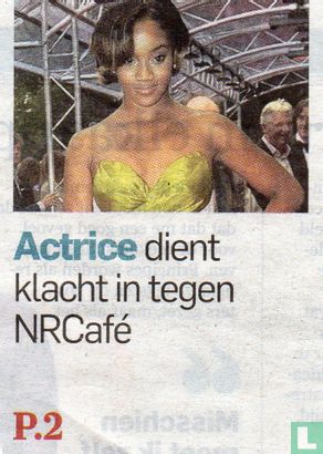 Actrice dient klacht in tegen NRCafé