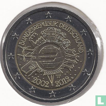 Duitsland 2 euro 2012 (D) "10 years of euro cash" - Afbeelding 1