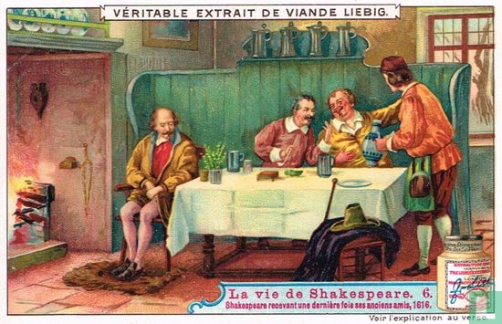 Shakespeare recevant une dernière fois ses anciens amis, 1616