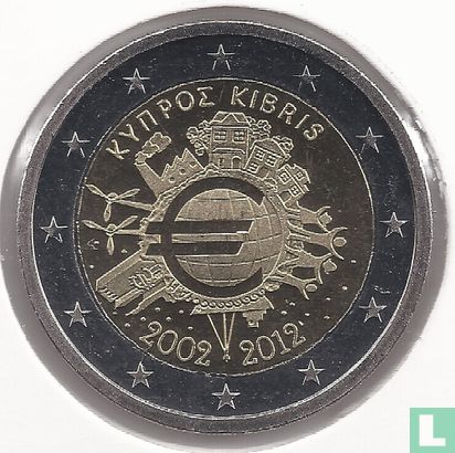 Cyprus 2 euro 2012 "10 years of euro cash" - Afbeelding 1