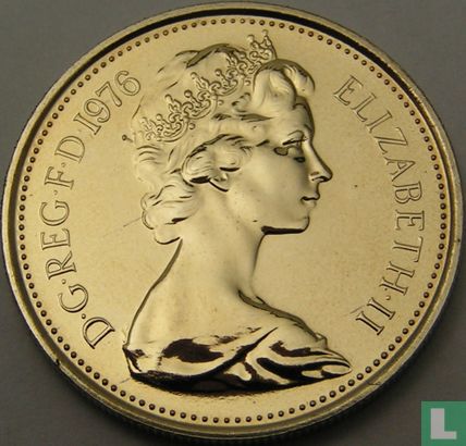 United Kingdom 5 new pence 1976 (PROOF) - Image 1