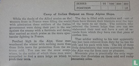 Camp of Italian outpost on steep Alpine slope - Image 3