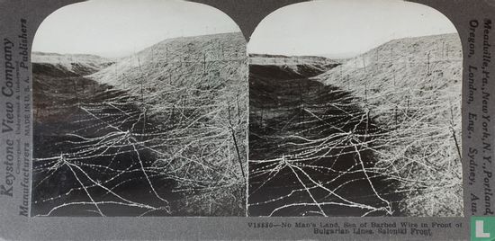Sea of barbed wire in front of Bulgarian lines, Saloniki - Bild 1