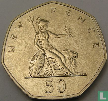 Verenigd Koninkrijk 50 new pence 1975 (PROOF) - Afbeelding 2
