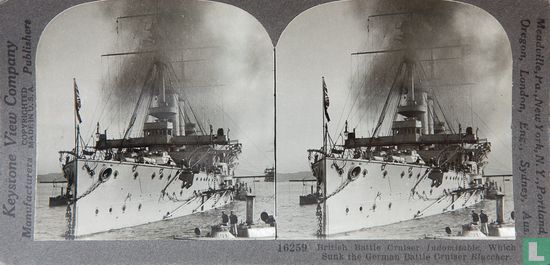 British cruiser "Indomitable", which sunk the German "Blucher" - Image 1