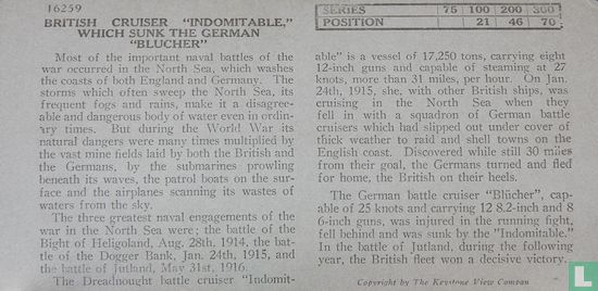 British cruiser "Indomitable", which sunk the German "Blucher" - Afbeelding 3