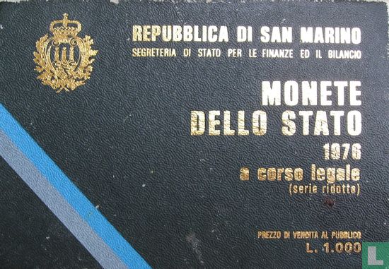 San Marino jaarset 1976 (5 munten) - Afbeelding 2