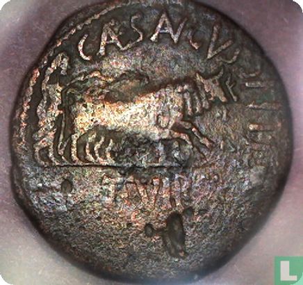 Romeinse Rijk, As, Augustus, Tarraconensis, Hispania, 4-3 v. Chr. - Afbeelding 2