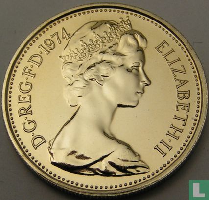 Verenigd Koninkrijk 5 new pence 1974 (PROOF) - Afbeelding 1