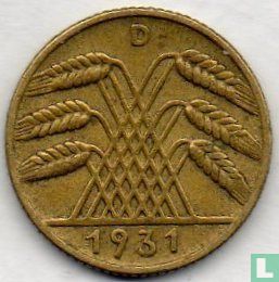 Empire allemand 10 reichspfennig 1931 (D) - Image 1