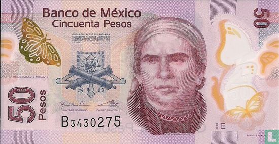 Mexique 50 Pesos 2012 - Image 1