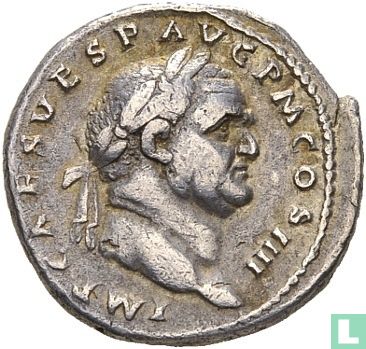 Vespasianus 69-79 n. Chr., AR Denarius Rome 72-73 n.C. - Afbeelding 2