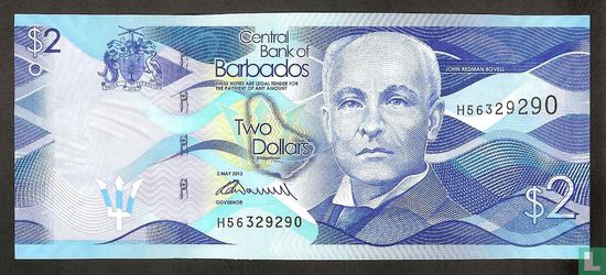 Barbados 2 Dollars 2013 - Afbeelding 1