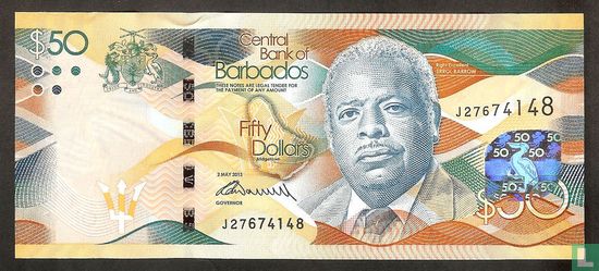 Barbados 50 Dollars 2013 - Afbeelding 1