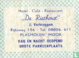 Hotel Café Restaurant De Riethorst - J.Verbruggen