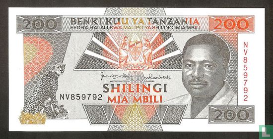 Tanzanie 200 Shillingi 25 b - Image 1