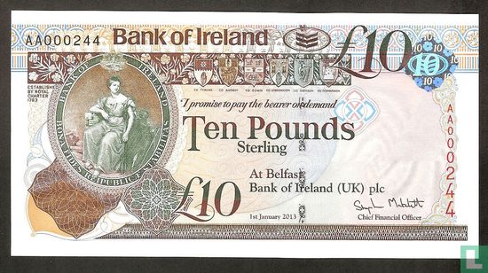 Nordirland 10 Pfund 2013 - Bild 1