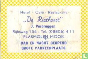 Hotel Café Restaurant De Riethorst - J.Verbruggen