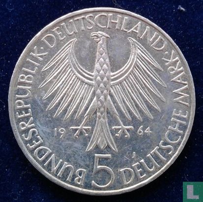 Germany 5 mark 1964 "150th anniversary Death of Johann Gottlieb Fichte" - Image 1
