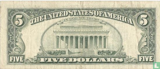 United States 5 dollars 1988 B - Image 2