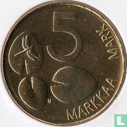  Finlande 5 markkaa 1995 - Image 2