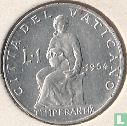Vatican 1 lira 1964 - Image 1