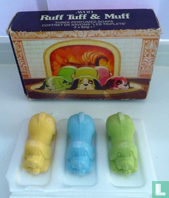Ruff, tuff & muff soap set