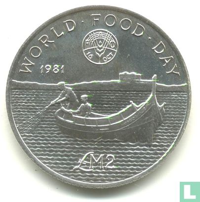 Malte 2 liri 1981 "FAO - World Food Day" - Image 1