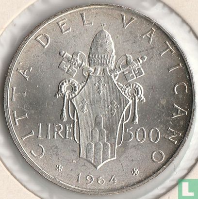 Vatican 500 lire 1964 - Image 1