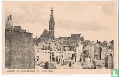 Nijmegen, gezicht op ruine Broerkerk na bombardement 1944 - Image 1