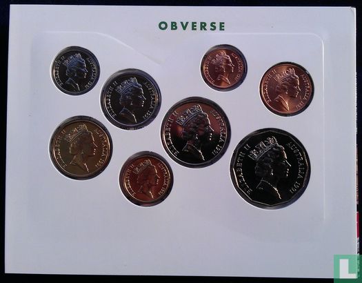 Australië jaarset 1991 "25th anniversary of decimal currency" - Afbeelding 3