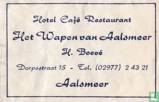 Hotel Café Restaurant Het Wapen van Aalsmeer - Image 1