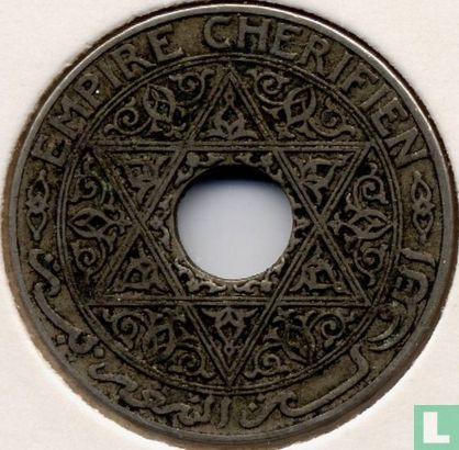 Maroc 25 centimes 1924 (éclair seulement) - Image 2